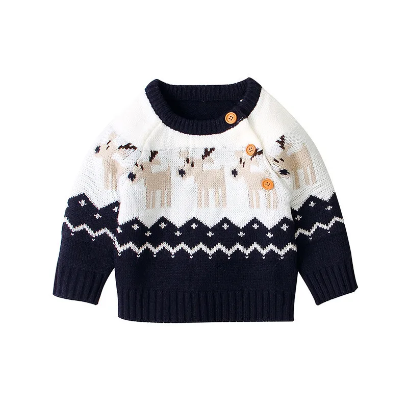 children's gg reindeers wool sweater