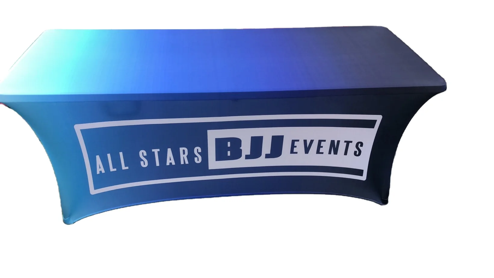 Outdoor Heat Transfer Polyester Table Cloth Spandex Table Cover for Wedding Event Hotel