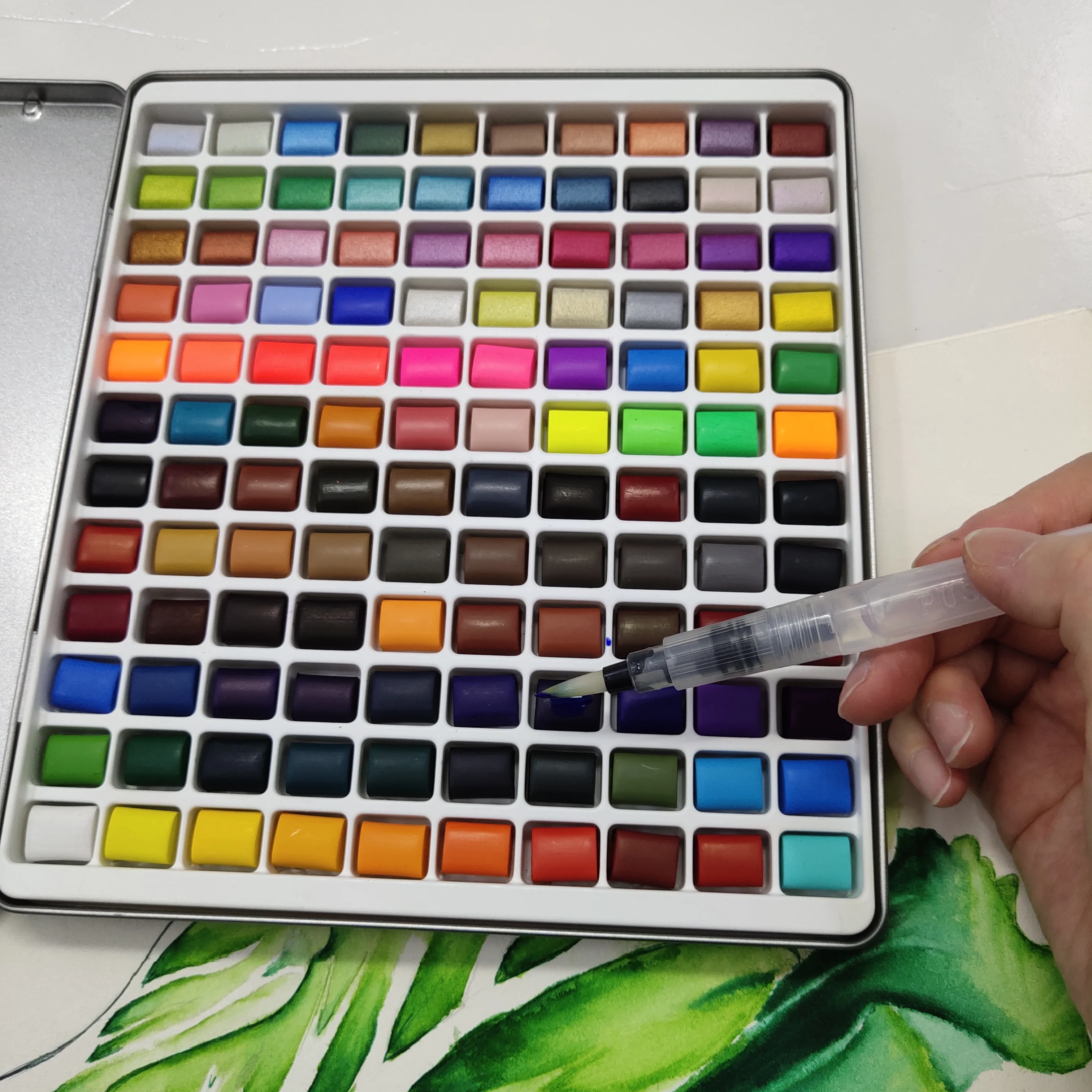 Индивидуальная Акварельная краска 120 набор акварельных красок для художников