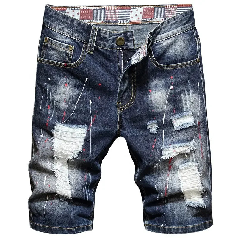 Ffashion Jeans Men Apparel Stock Stacked Casual Pants Mens Jean Shorts ...