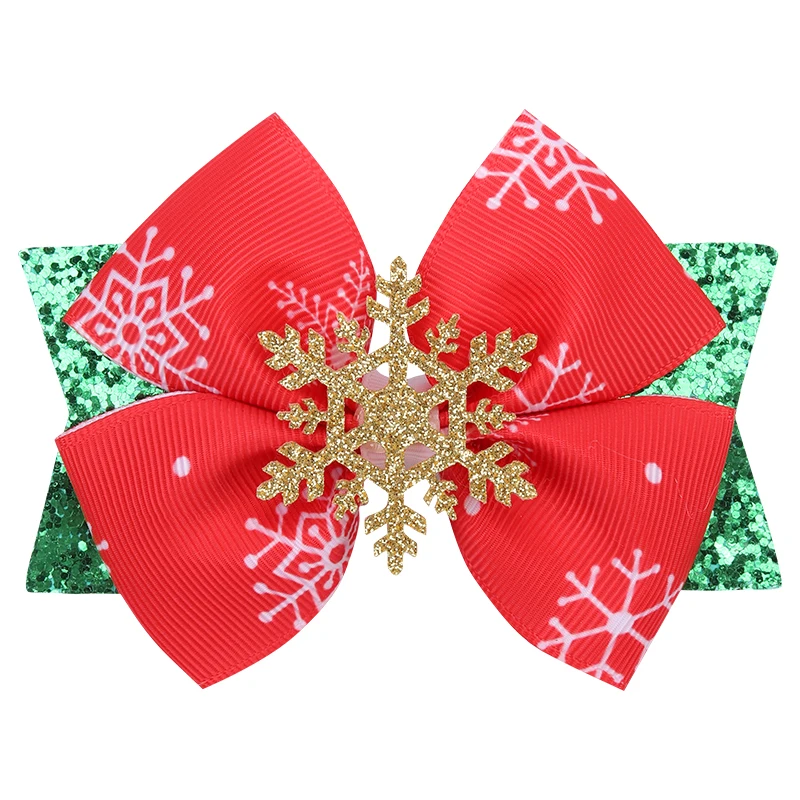 Boutique Xmas Hair Accessories Toddler Teen Colorful Grosgrain Ribbon