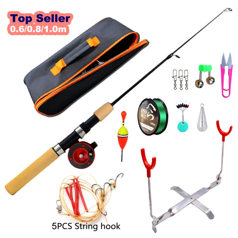 TOPLURE 0.6m 0.8m 1.0m Spinning Telescopic Portable Ice Fishing Rod and Reel Combo Set Kit for Adult and Kids on Hot Sale TOPLURE 0.6m 0.8m 1.0m Spinning Telescopic Portable Ice Fishing Rod and Reel Combo Set Kit for Adult and Kids on Hot Sale