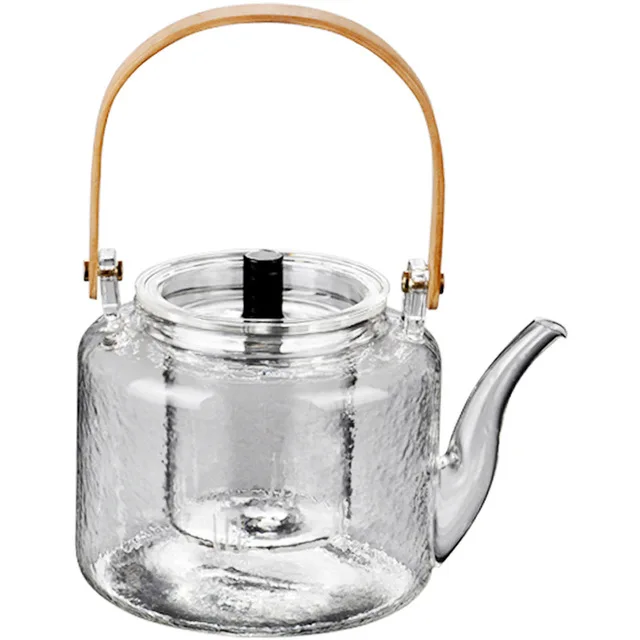 Teapot with Infuser for Loose Tea - 33oz, 4 Cup Tea Infuser, Clear