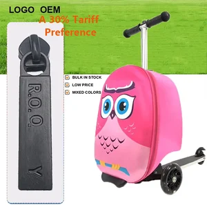 Available Three Wheel Traveling Bag Kids Hardshell Luggage Suitcase Scooter for Children EVA Steel Customized Logo 19 Inch 3.8kg