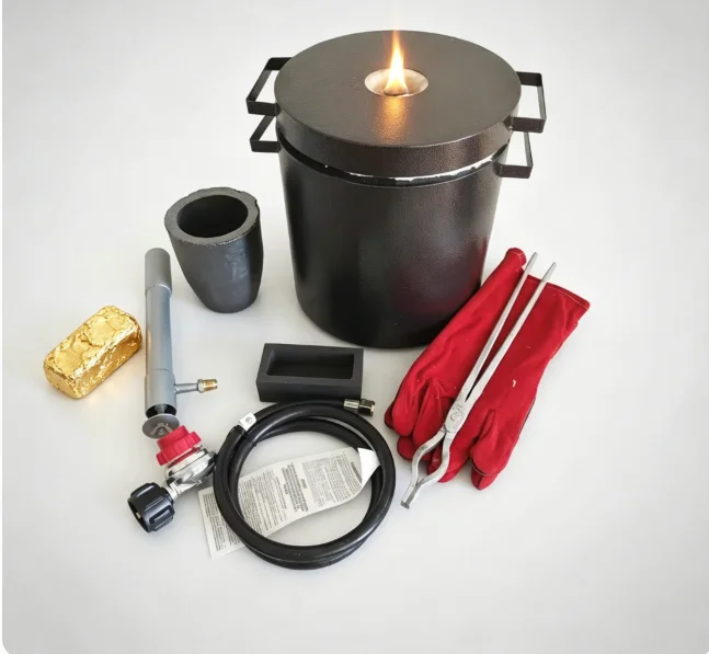 TEBAK Heavy Duty Metal Melting Furnace, 6kg/10kg/12kg Capacity with Fast Heating for Gold & Silver Crafting