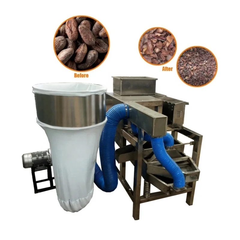 cocoa beans in coffee machine