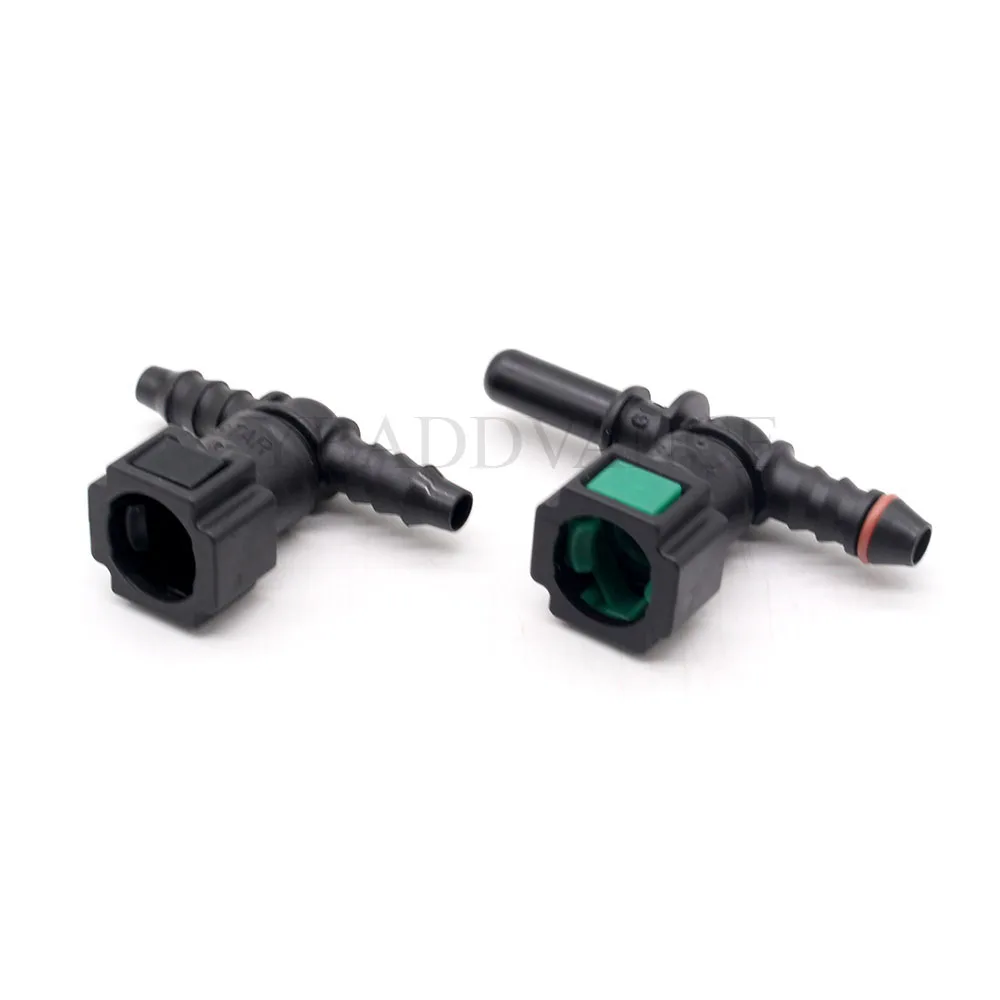 Raccord Droit Rapide 7.89 Mm ID6 Pour Tuyau Carburant Nylon - Lot 2 + Raccords Mâles - Anti-Fuite Essence