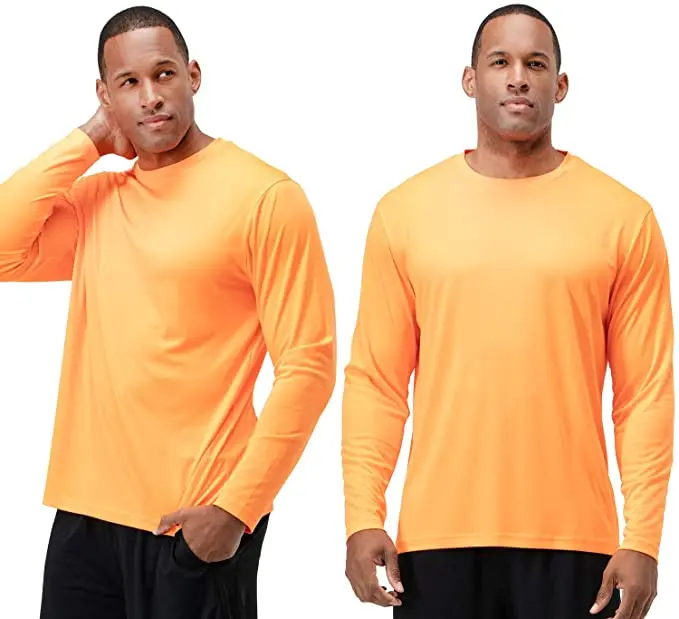 Wholesale Custom Long Sleeve 100 Polyester Quick Drying Men's