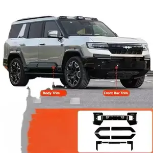 For Equation Leopard 8 Modify the Black Jedi Kit by Blackening the Front and Rear Bumpers and the Exterior Trim of the Car Body