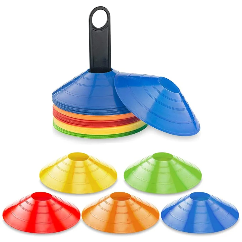 Details about   Training Soccer Disc Cones Field Cone Markers Football Cross Training Tool USA 