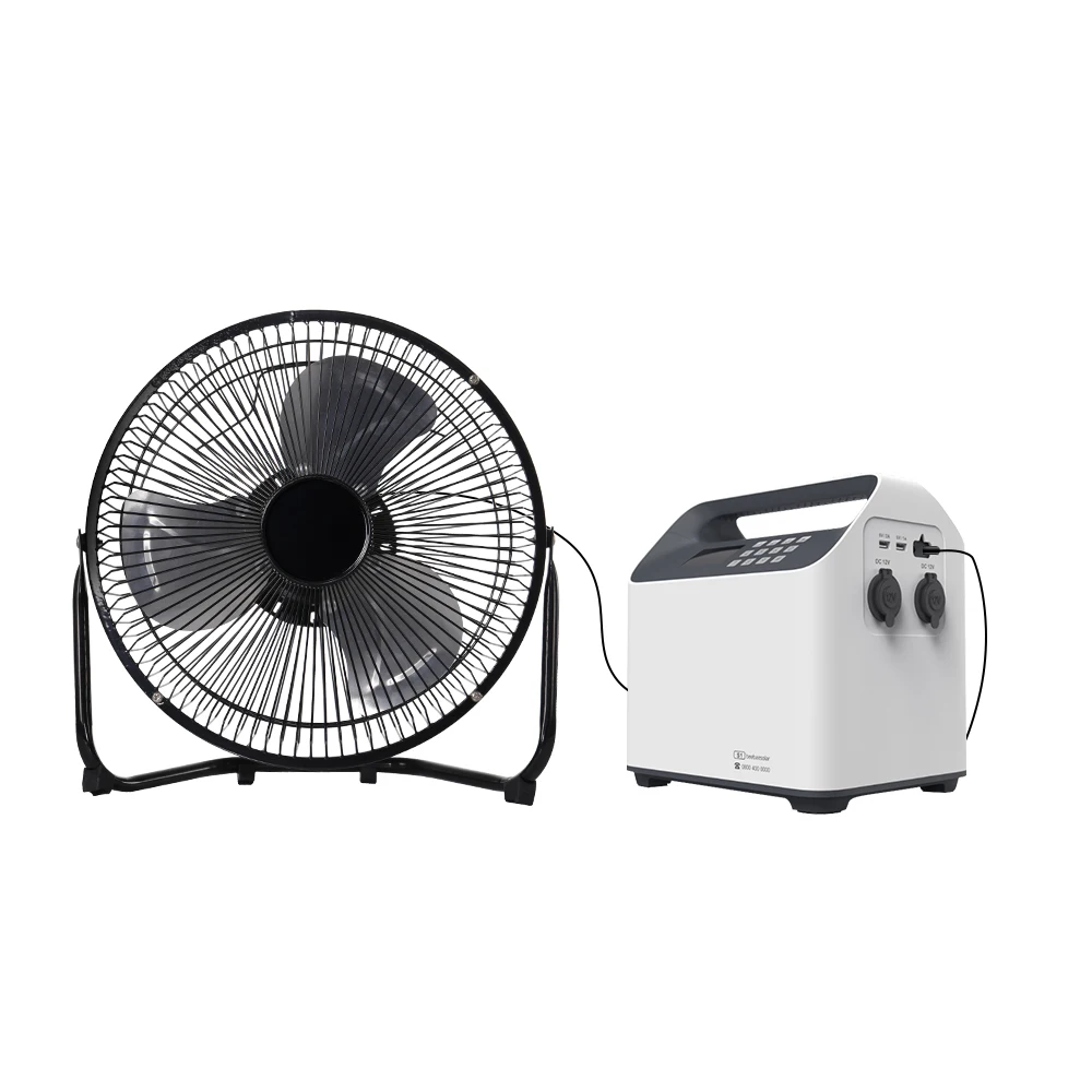 Bihayê Erzan Kalîteya Baş Portable Du Lezgîn 3 Blades 9 Inch 12V Dc Bldc Table Electric Fan