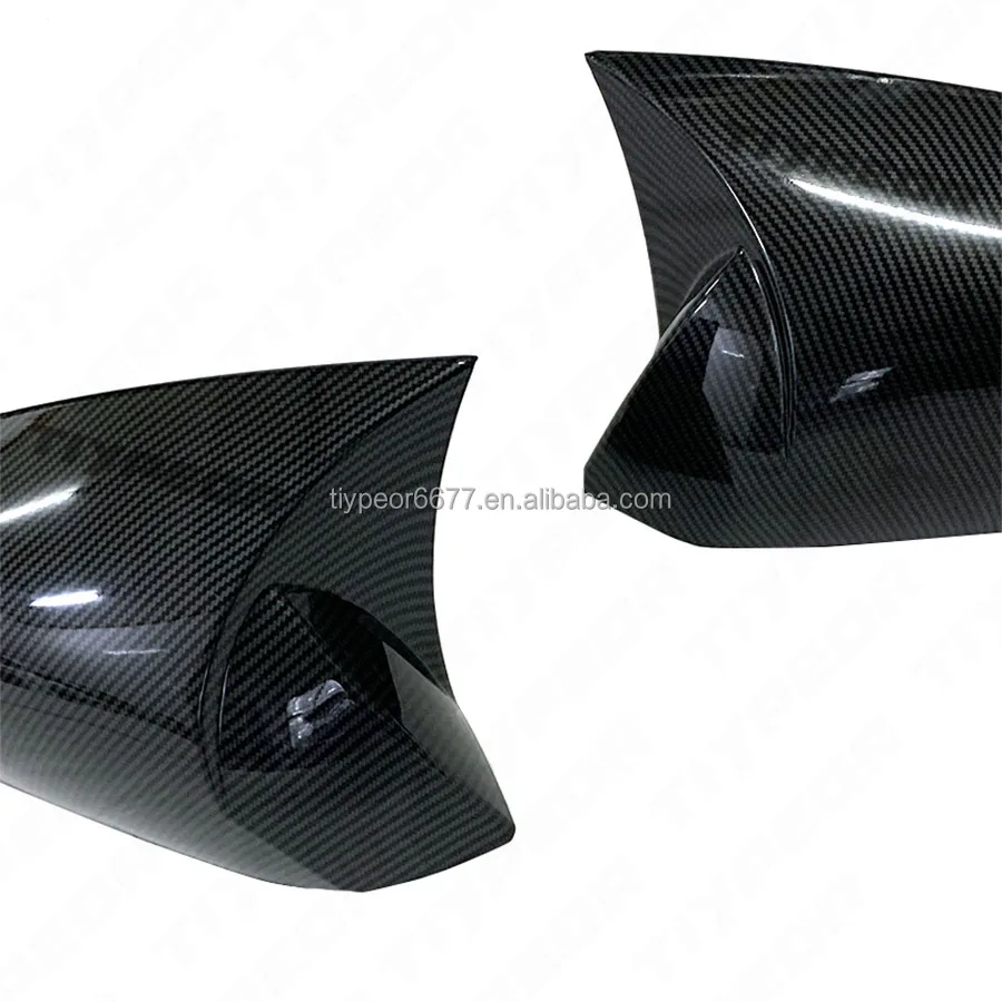 product for renault fluance 2010 2016 rearview mirror cover shell housing car accessories tiypeor carbon look ox horn side mirror cover-7