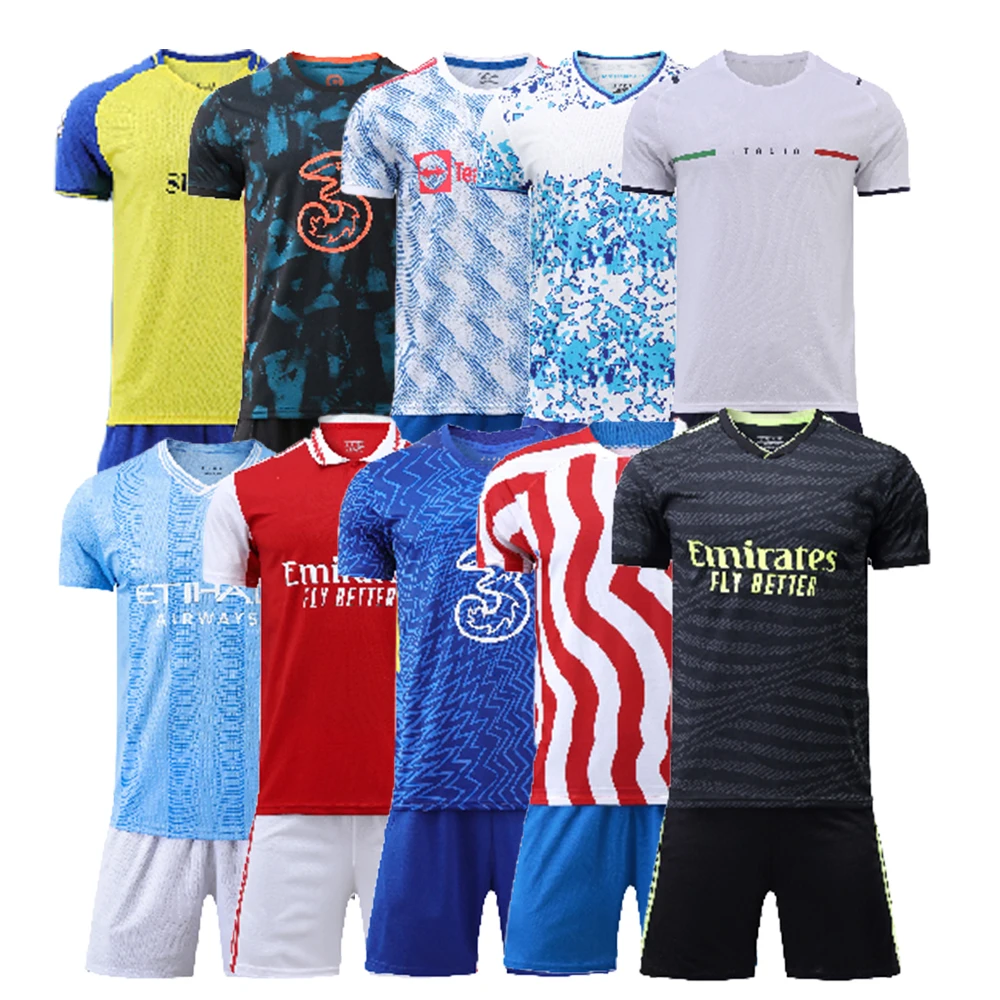 202324 Customized Logo Soccer Jersey Sets Quick Dry Practice Comfort