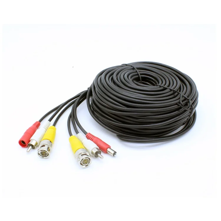 New 20M BNC Video DC Power Cable Lead For CCTV Camera DVR AUDIO 