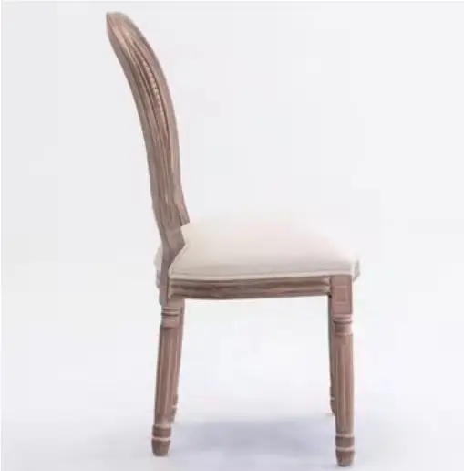 Modern Armrest Dining Chairs for Breakfast bar Coffee Shops Cafeteria Wood Leg Catering Cafe Chairs factory