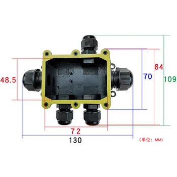 IP68 G713 Five-way Waterproof Junction Box Outdoor Landscape Engineering Waterproof Box Waterproof Junction Box