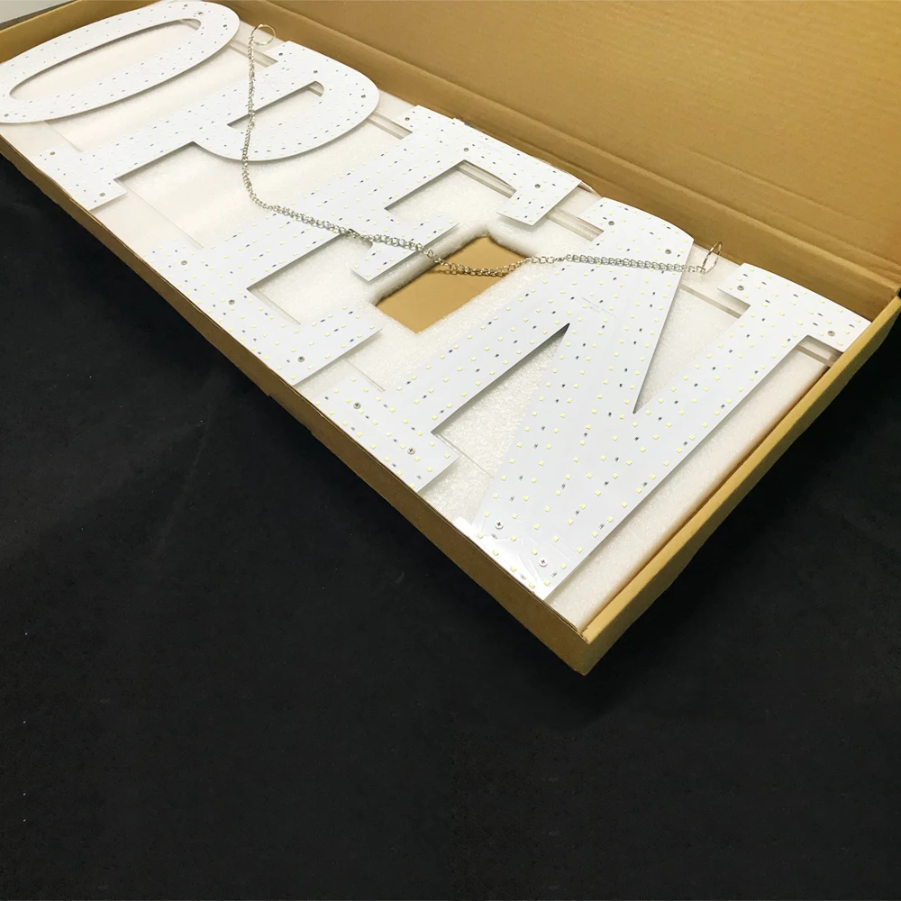 fled light sign OPEN sign cheap price Custom high quality led neon flex sign for shop window