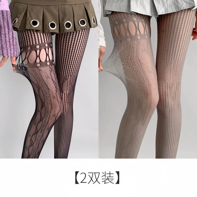 Seamless Nylon and Spandex Transparent Tight Jacquard Pattern Lace Pantyhose for Adults Inspired by Japan Mature Tube