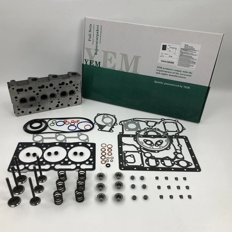 D1105 Complete Cylinder Head With Overhaul Gasket Kit for Kubota