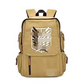 Hot Wholesale 6 Design Anime ATTACK ON TITAND Student School Bag Backpack