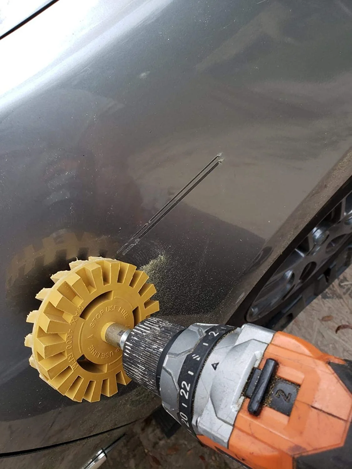 AWINNER Rubber Eraser Wheel, Decal And Adhesive Remover Tool, Remove Stripes, Stickers And Tape