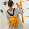 Mochila con cabeza de león-35*22cm-0,2kg