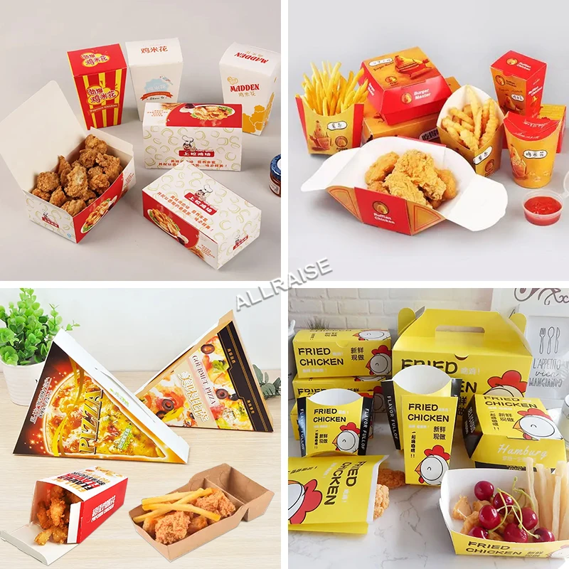 Automatic Take Away Box Container Maker Cake Burger Box Forming Machine Disposable Paper Disposable Fast Food Box Making Machine