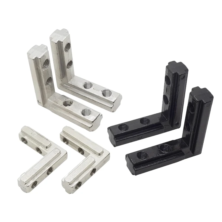 3030/4040 Aluminum Profile Corner groove L-shaped Internal Connection Corner Code Aluminum Profile Built-in Corner groove supplier