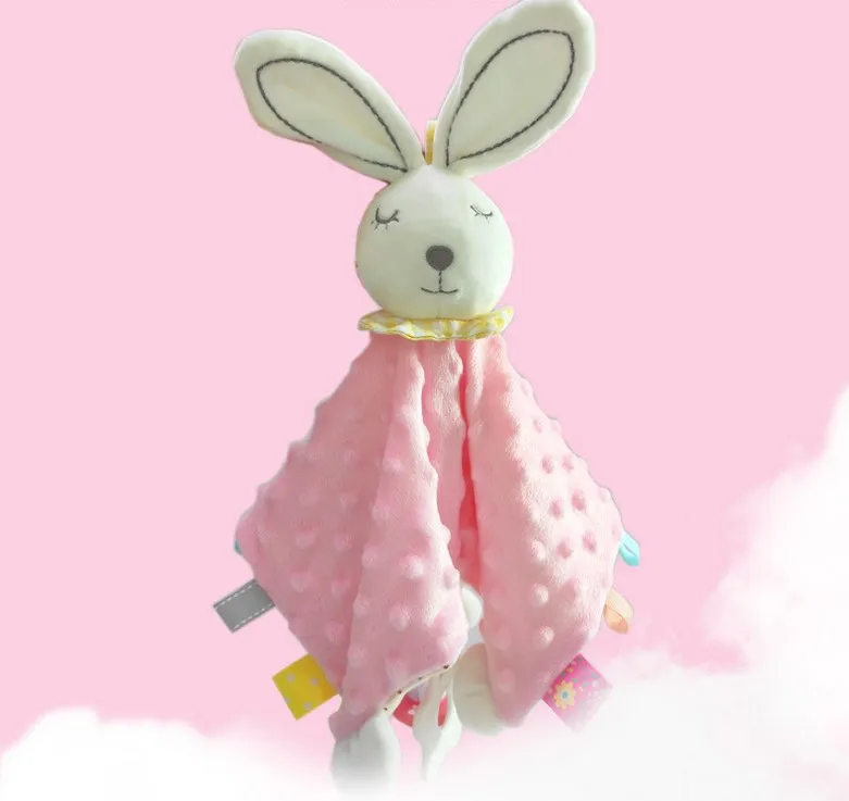 Baby Security Blanket Plush Teething Cloths Towel Stuffed Bunny Soothing  Toy For Kids - Buy Kawaii Animal Security Blanket Gift Lush Teething Baby  Comforter Towel,Animal Baby Blanket Sensory Toy Provides Security And