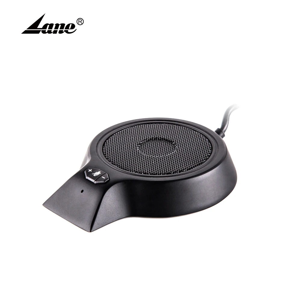 Lane M100 Pro Hot Selling Window Intercom Wired Microphone USB Conference Microphone Computer Desktop Black ABS Singing Speaker