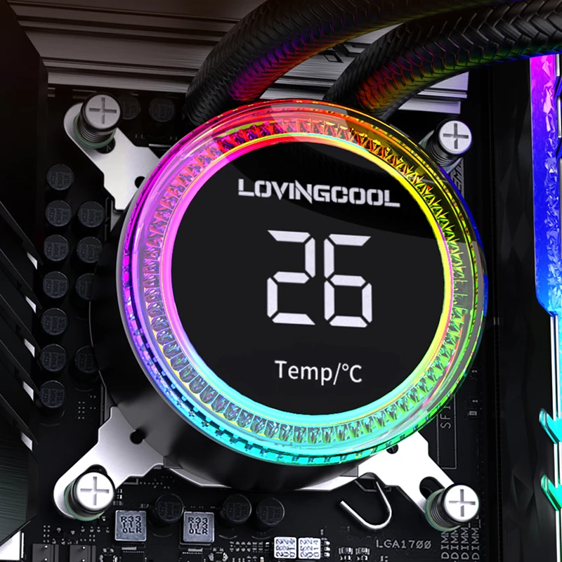 Lovingcool 液体クーラー Lovingcool新しいCPUクーラーウォーターファン360液体冷却