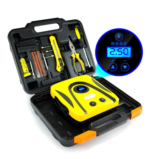 Заводской портативный герметик для шин с воздушным компрессором и ремонтным инструментом