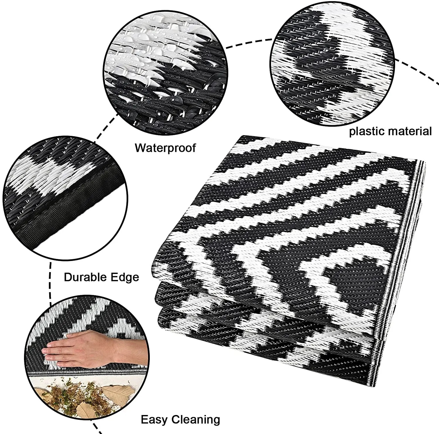 Woven Polypropylene Recycled Plastic Beach Mat Outdoor Picnic Buy