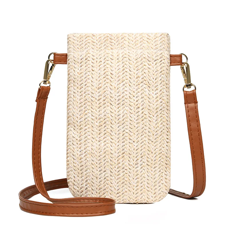 Summer Clutch Crossbody Shoulder Bags Small Crossbody Straw Purse