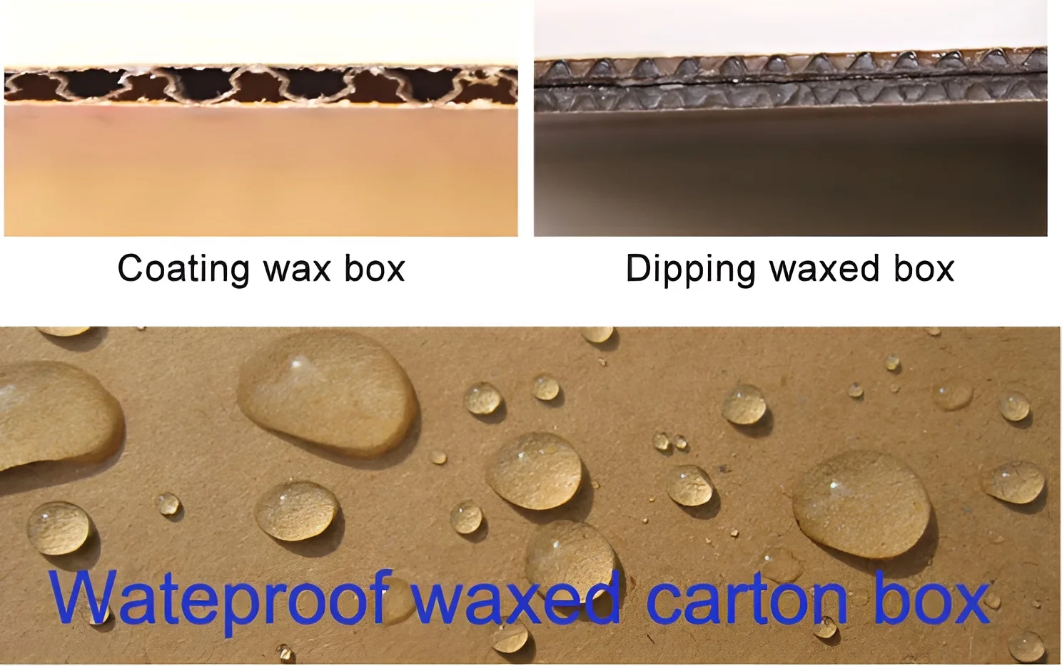 Recycle Wholesale Waterproof White Corrugated Cardboard Box Wax Coated