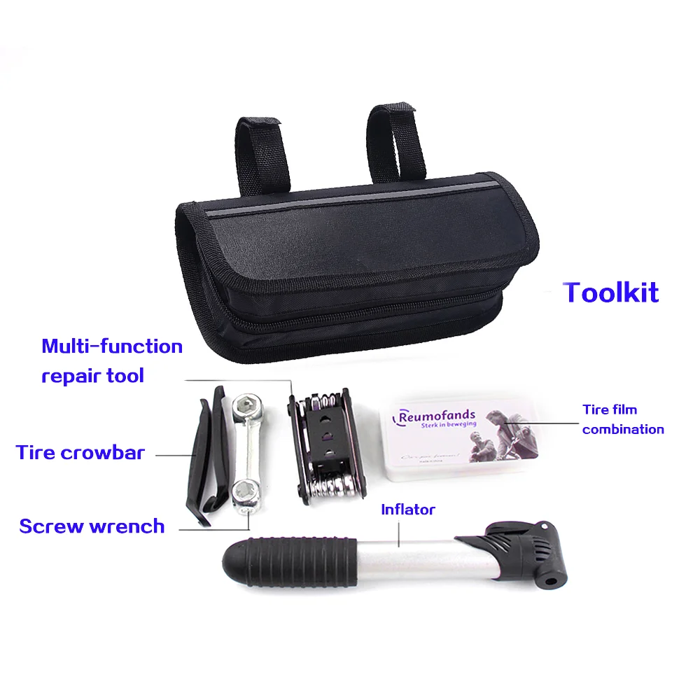 Superbsail Bicycle Tool Bag Multi-function Folding Tire Repair Kits Multifunctional Kit Set With Pouch Pump for Bike Bicycle factory