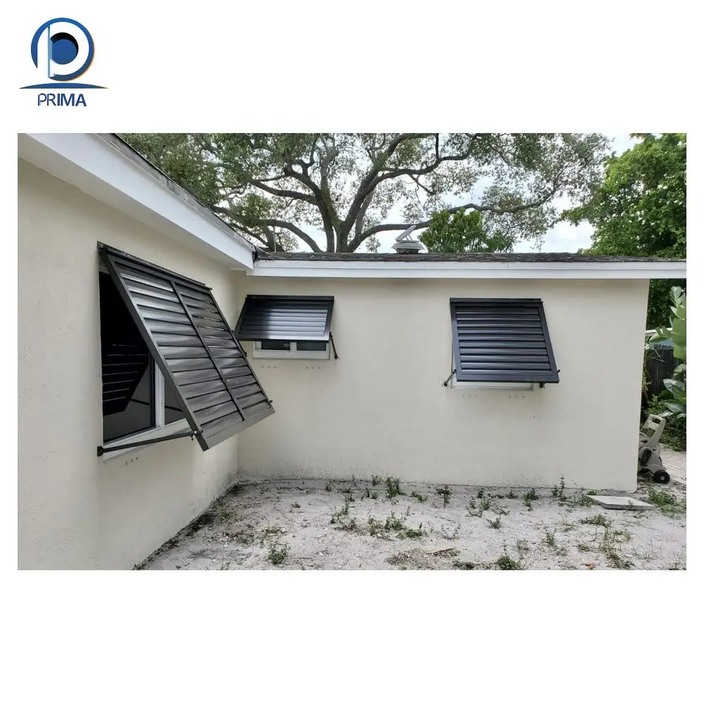 Prima Modern Design Louvers Powder Coating Modern Aluminum Alloy Bahama Shutters