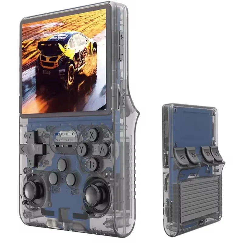 Console de Jeu Portable R40S Pro, 30 000 Jeux Rétro Classiques, écran IPS 3,5 Pouces 640 X 480, Console de Jeu Vidéo Rétro, Contrôleur de Manette de Jeu, 45 émulateurs (White
