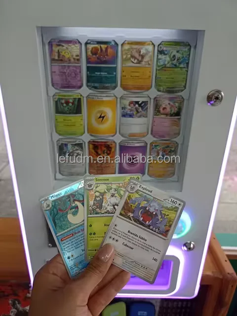 New Design Coin Operated Trading Card Twist Game Machine Yu-Gi-Oh Card  Gacha Bot Sticker Vending Machine