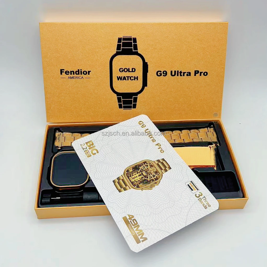 G9 Ultra PRO Gold Color Edition Smart Watch Series 8 Smartwatch Montre  Relogio Reloj Inteligente Ws09 G9 Ultra Max - China Watch and Smart Watch  price