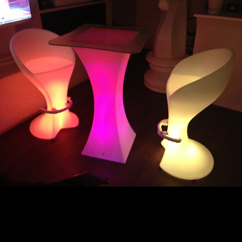 Цветная (rgb) освещает вверх мебель адвокатского сословия СИД декор горит светодиодный барный стул