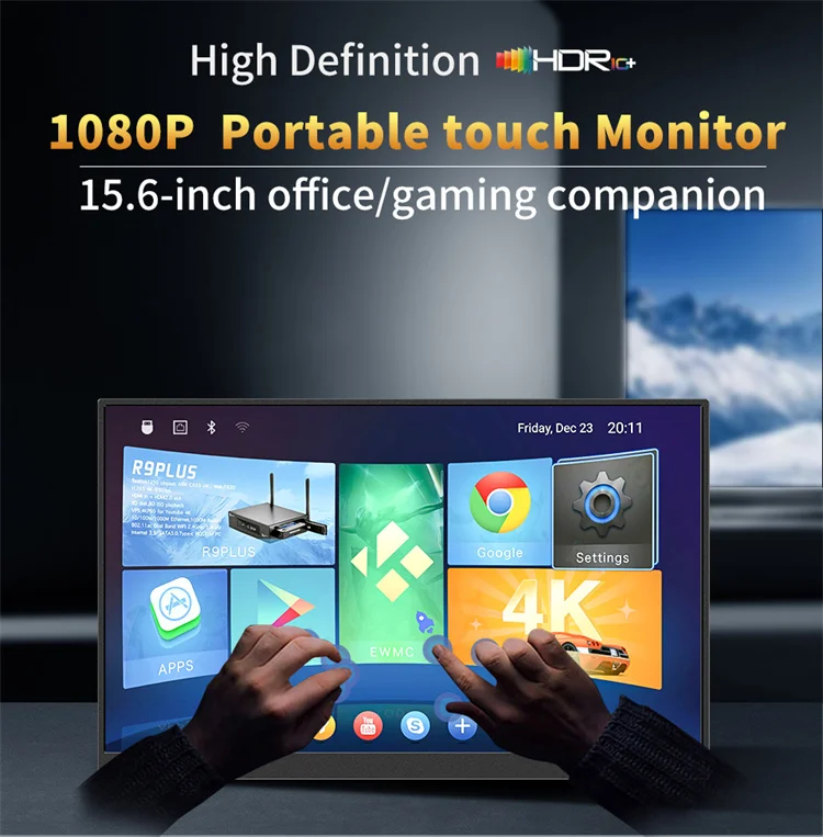 15.6インチポータブルIPSディスプレイ1080PスクリーンフルHD Hd-mi