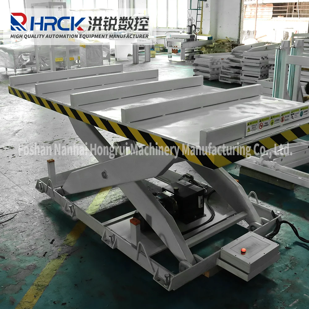 3T Foot Control Hydraulic Screw Lift Platform Carrier Tools Carry Panel Go Up And Down Mobile Hydraulic Lift Table