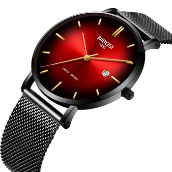 Wholesale Price - NIBOSI 2362 Men Simple Fashion Swiss Brand Quartz Watch Luxury Creative Waterproof Date Casual Men Watches