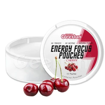 Private Label Focus Enhancer Natural Caffeine Pouch Cognitive Function Booster Energy Nootropic Caffeine Pouches
