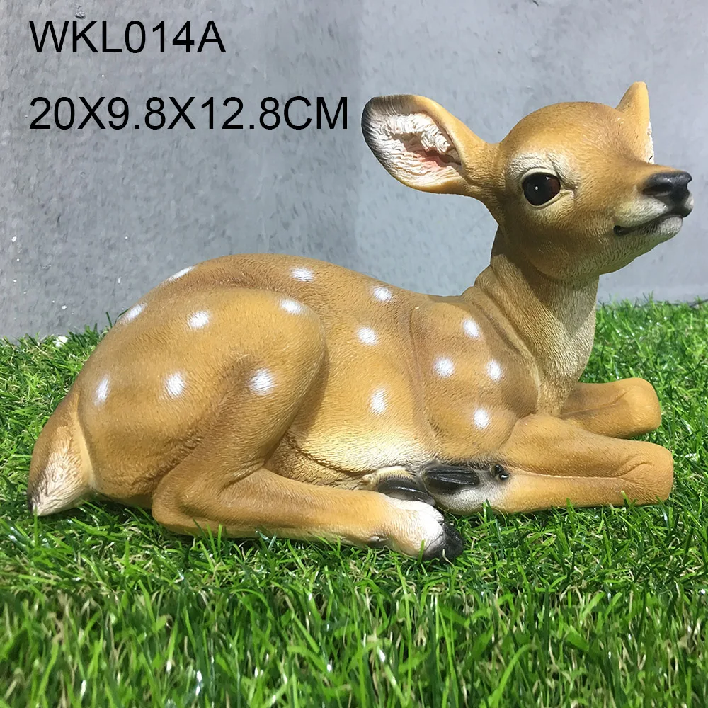 Large Life Size Resin Animal Standing Outdoor Deer Figurines Garden Decorations Buy Life Size