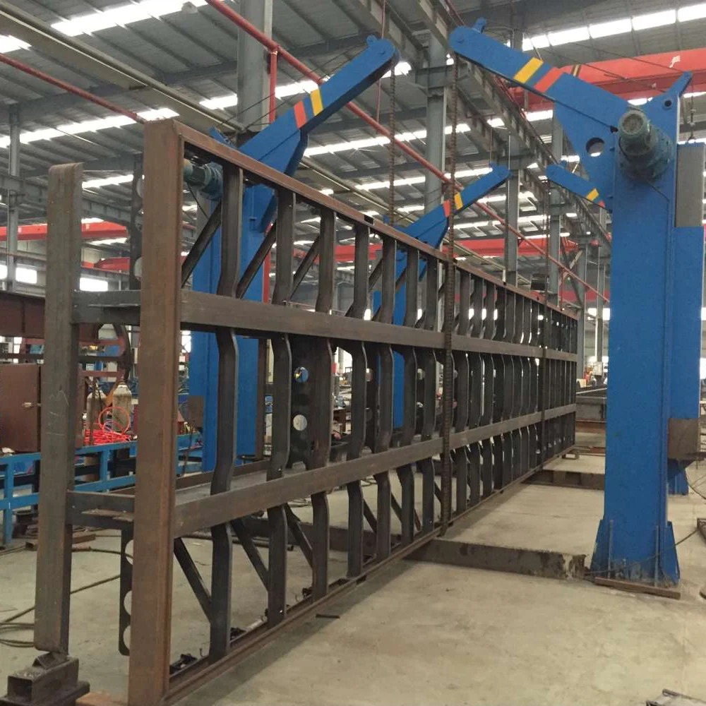 Large Workpiece Chain Type Turning Over Flipping Positioner Machine for Steel Profiles