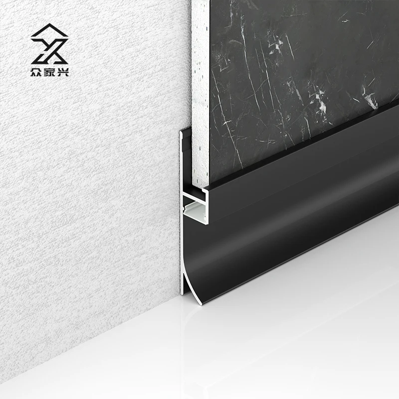 Hot Sale Factory Wholesale Led Aluminum Alloy Edge Trim profile Skirting Board Thin supplier