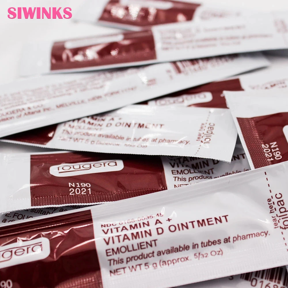 100 шт./пакет Fougera витамин мази с витаминами A и D Анти Шрам для уход за татуировкой восстанавливающий крем ремонта заживляющий