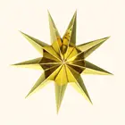 Paper Star Star 9 Point Paper Star 9 Advent Star Christmas Gold Paper Star